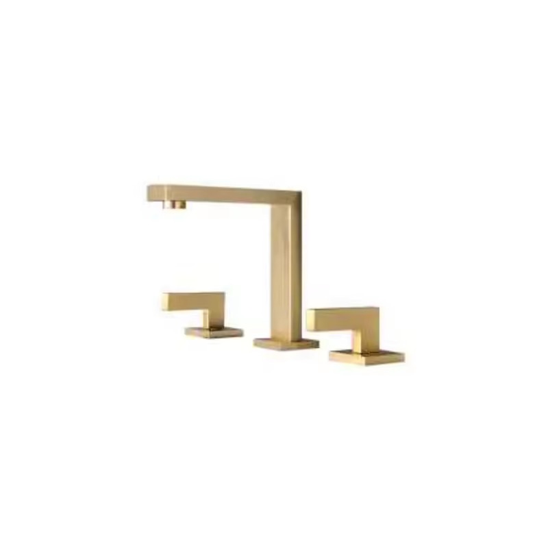 Double Handle Basin Faucet Hot Cold Mixer - Modern Design with Ceramic Valve Core