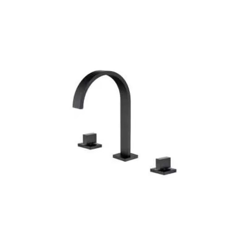 Double Handle Three Hole Wall Mounted Bathroom Sink Basin Faucets CM-6762 by MNBAM