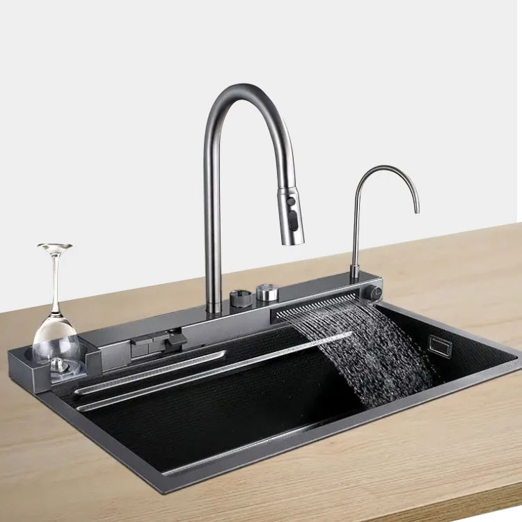 Faucets For Kitchen Sink with Pull-Out Spray and Drainboard